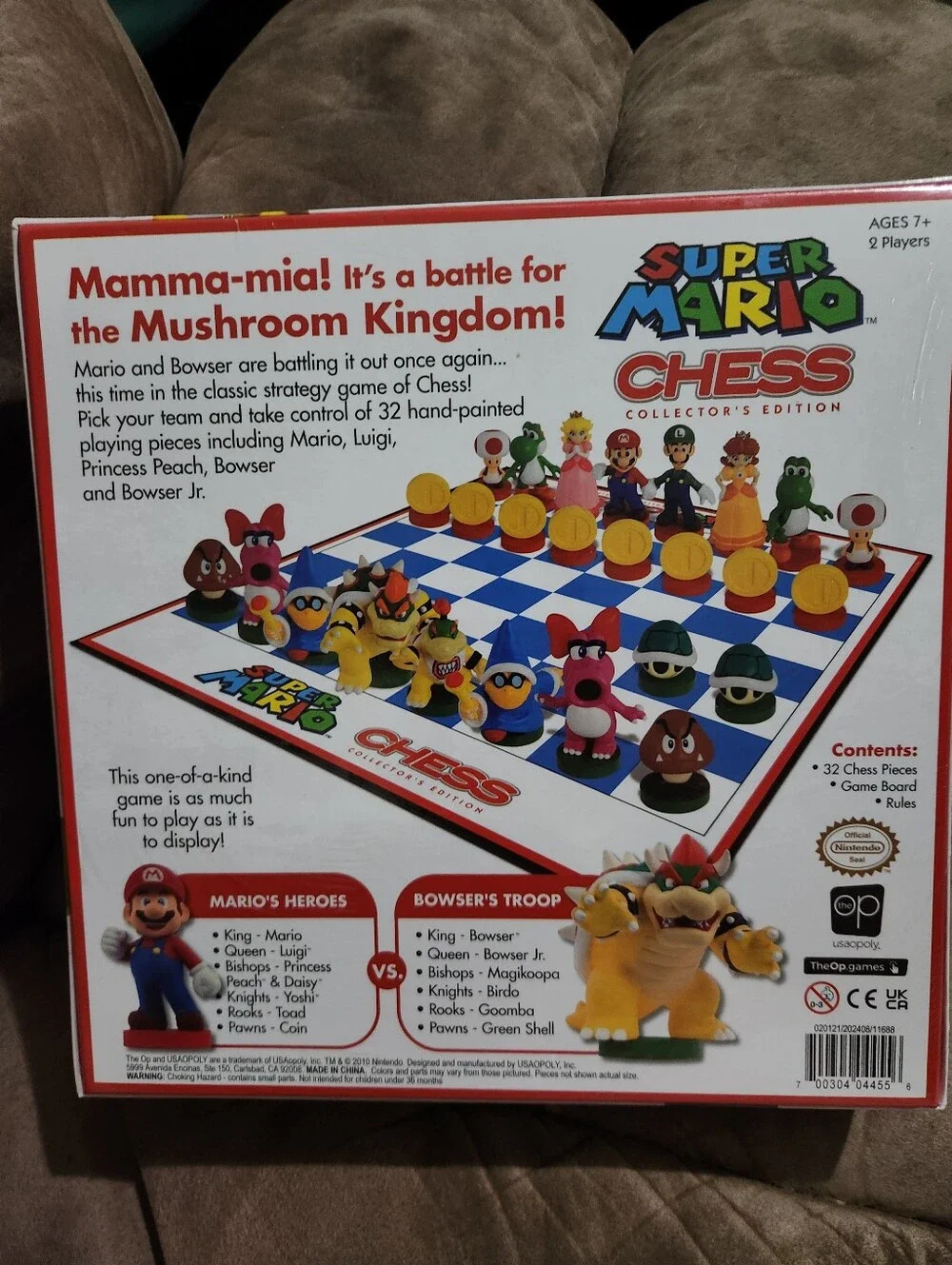 Nintendo Super Mario Chess Collector's Edition - Red, Green, Pink, Yellow